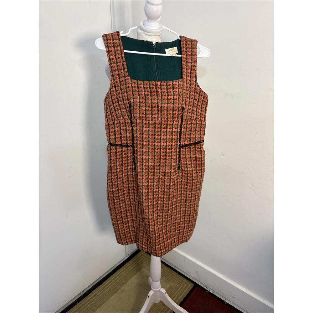 Maeve by Anthropologie‎ Women Orange Casual Dress Sz 6 Boho Cottage